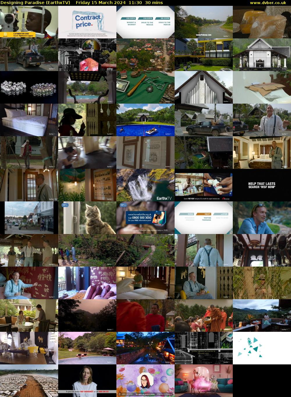 Designing Paradise (EarthxTV) Friday 15 March 2024 11:30 - 12:00