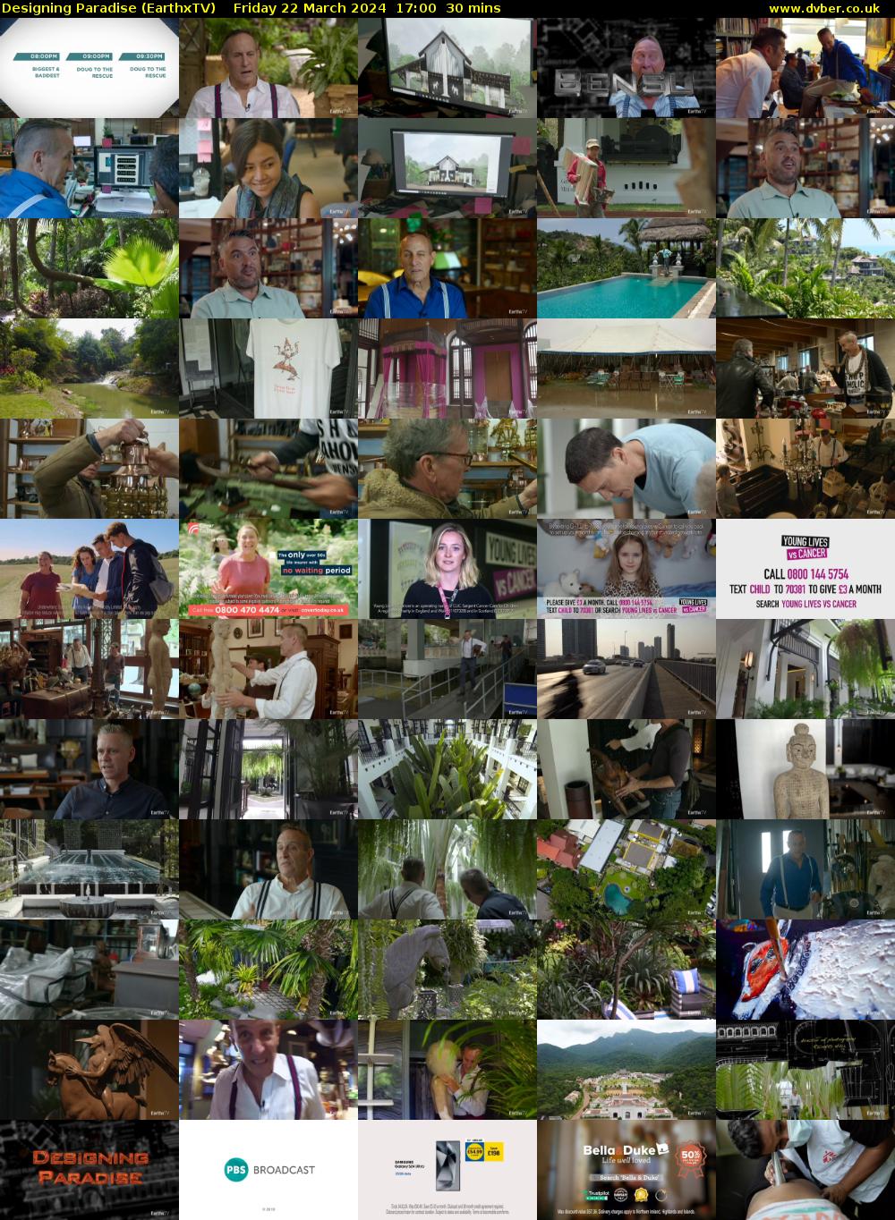 Designing Paradise (EarthxTV) Friday 22 March 2024 17:00 - 17:30