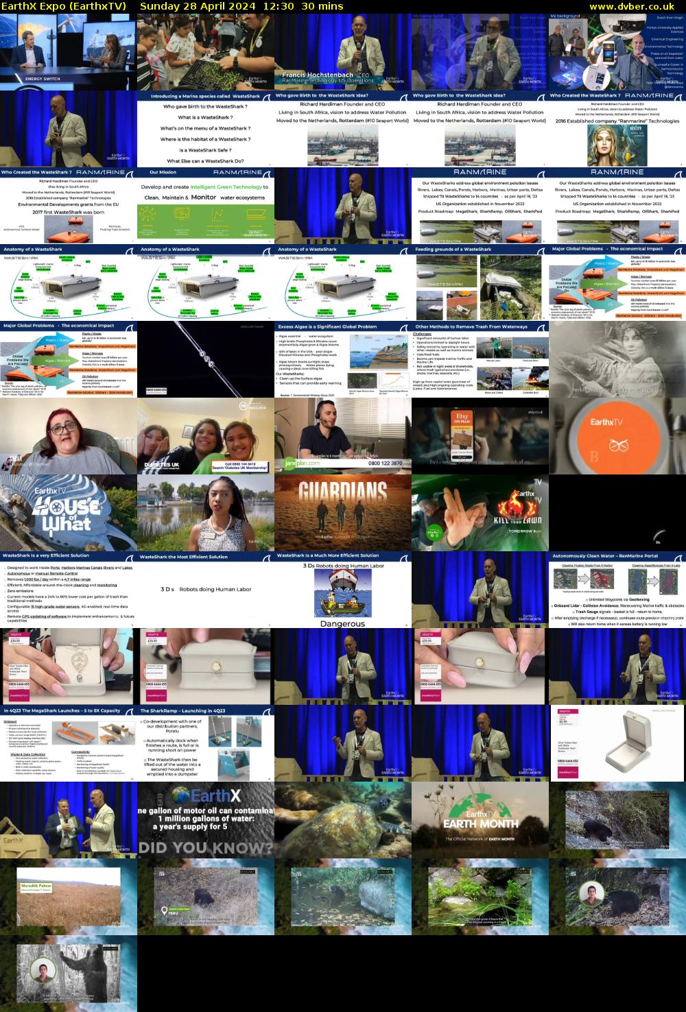 EarthX Expo (EarthxTV) Sunday 28 April 2024 12:30 - 13:00
