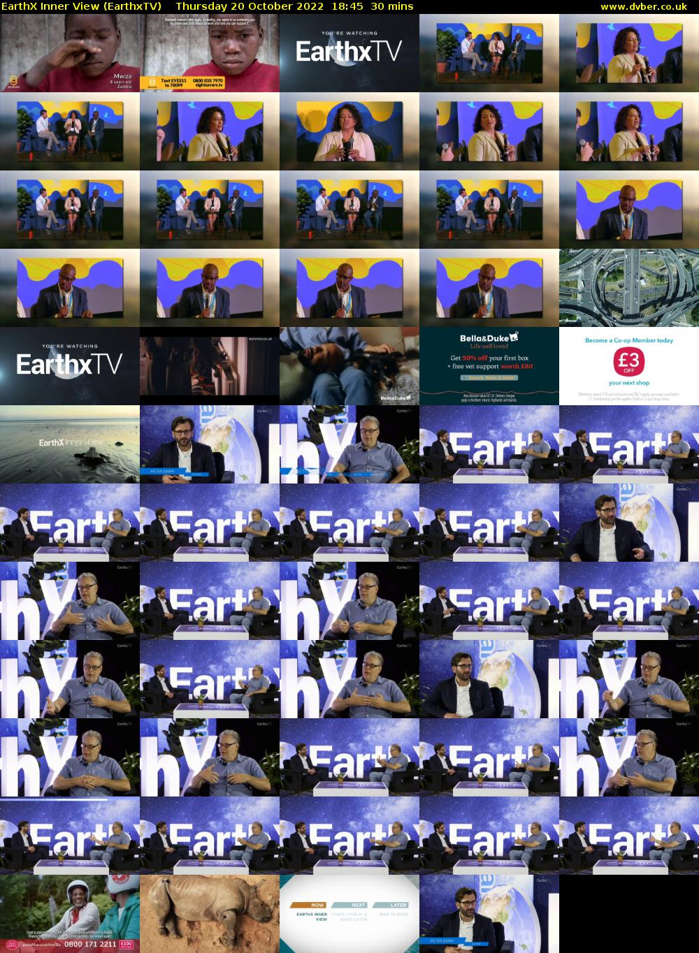 EarthX Inner View (EarthxTV) Thursday 20 October 2022 18:45 - 19:15