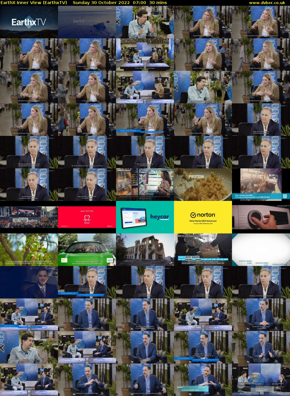 EarthX Inner View (EarthxTV) Sunday 30 October 2022 07:00 - 07:30