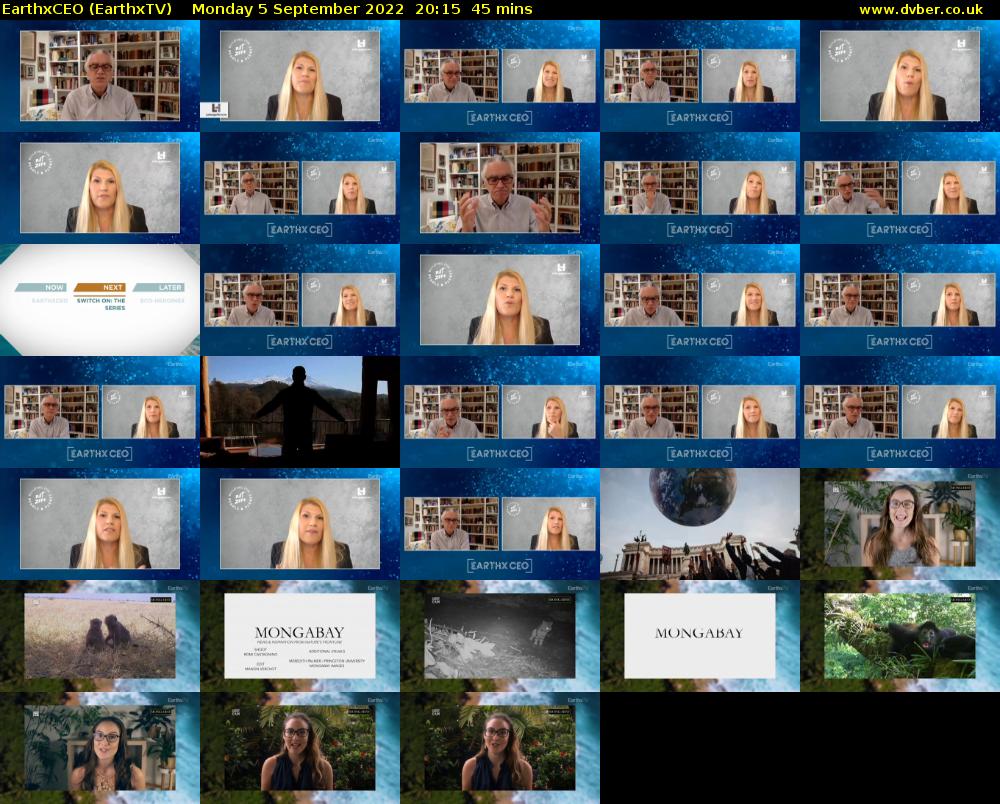 EarthxCEO (EarthxTV) Monday 5 September 2022 20:15 - 21:00