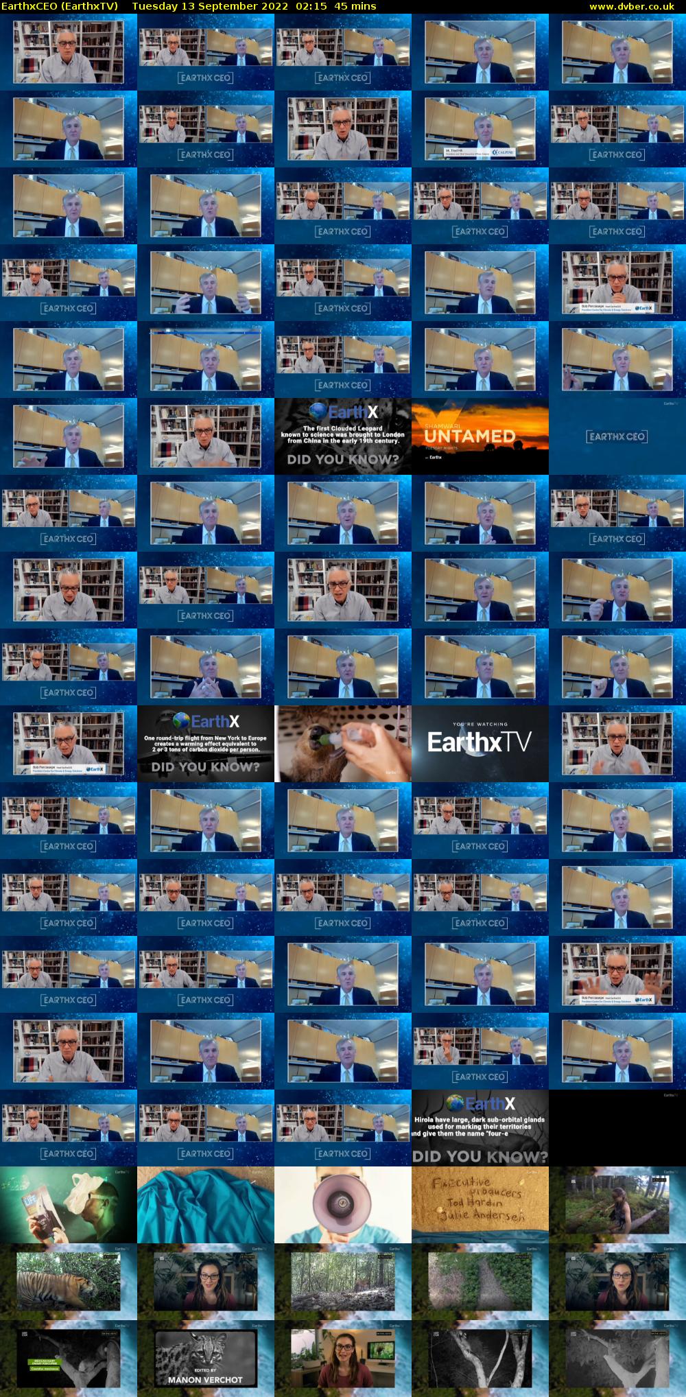 EarthxCEO (EarthxTV) Tuesday 13 September 2022 02:15 - 03:00