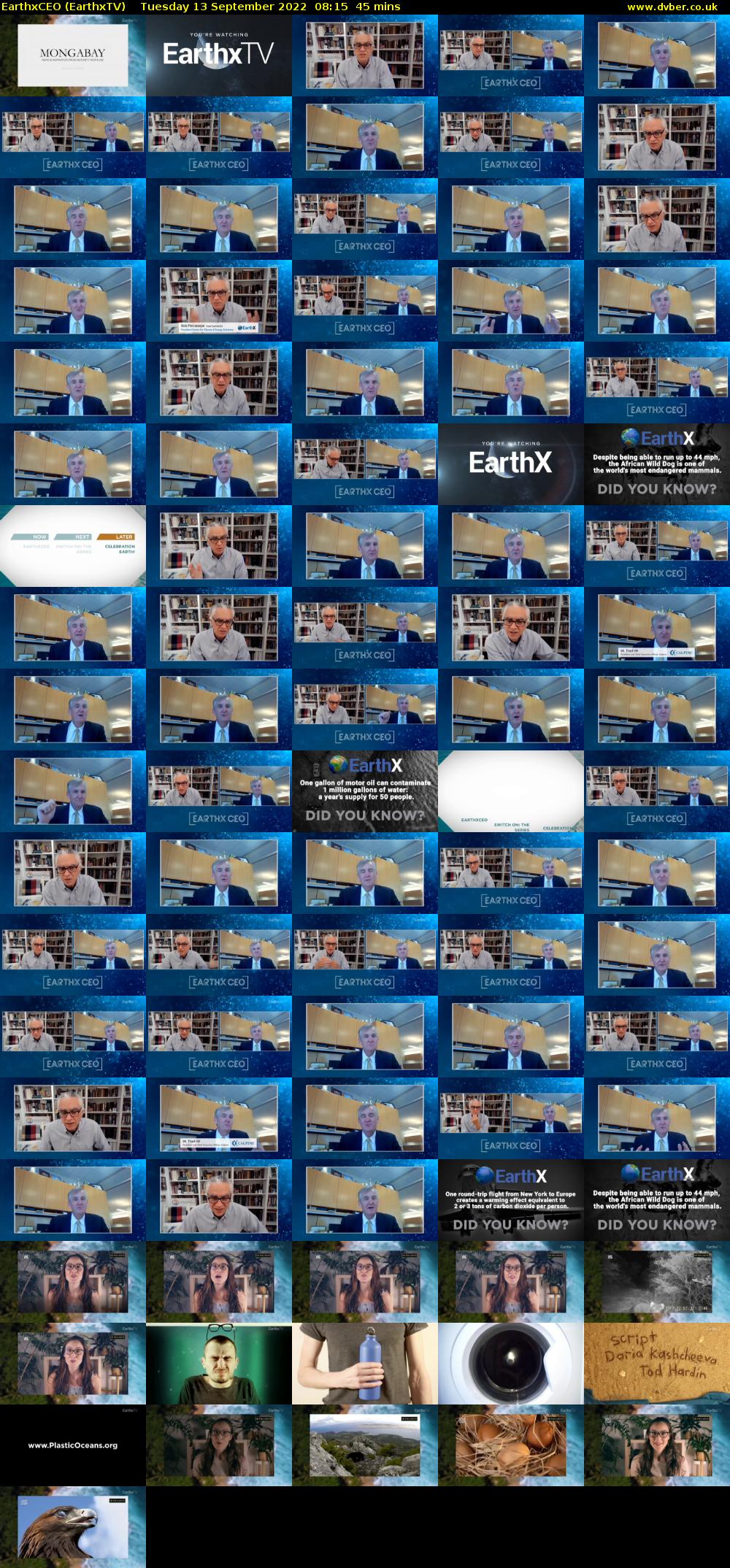 EarthxCEO (EarthxTV) Tuesday 13 September 2022 08:15 - 09:00