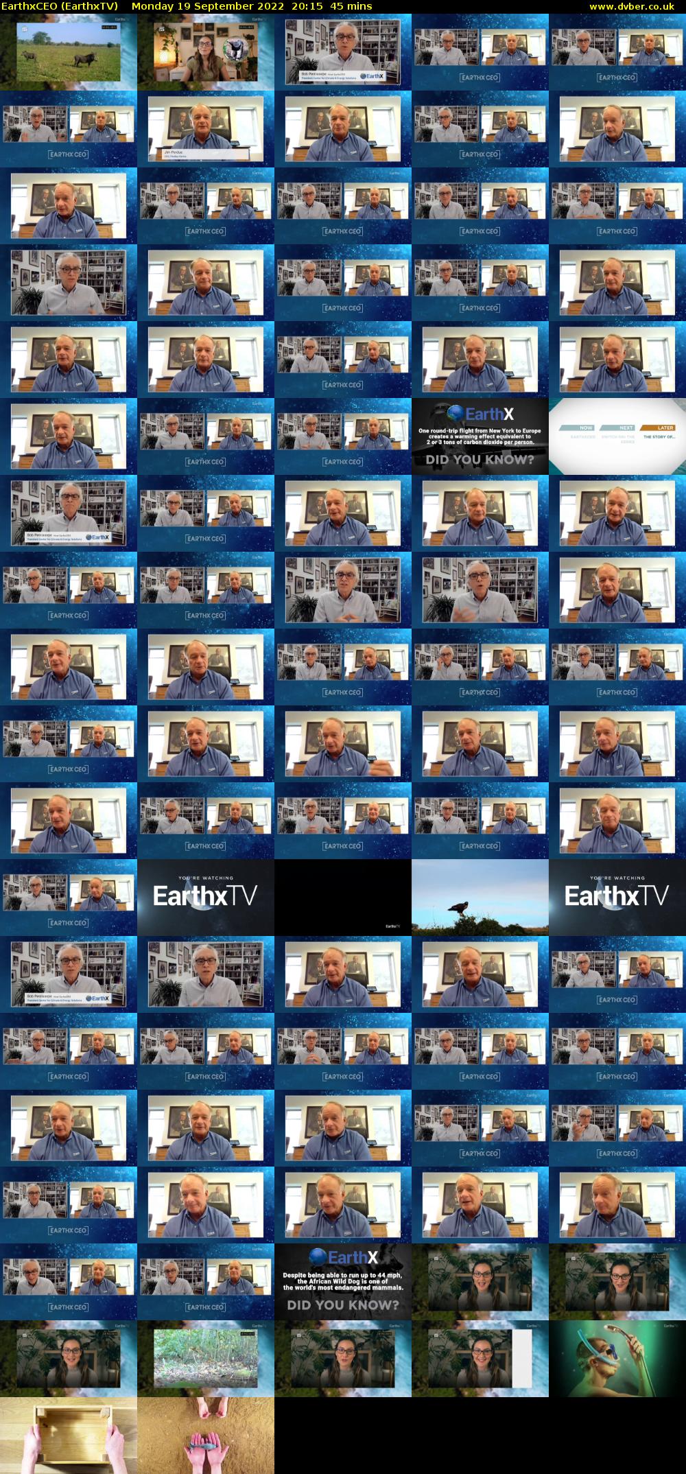 EarthxCEO (EarthxTV) Monday 19 September 2022 20:15 - 21:00