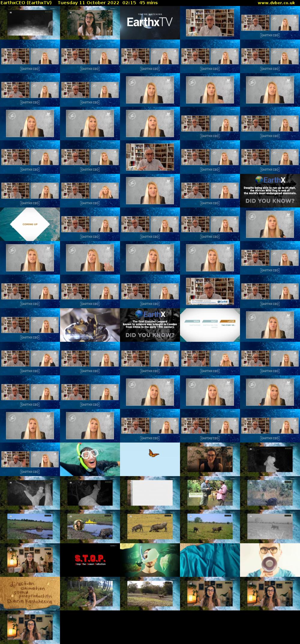 EarthxCEO (EarthxTV) Tuesday 11 October 2022 02:15 - 03:00