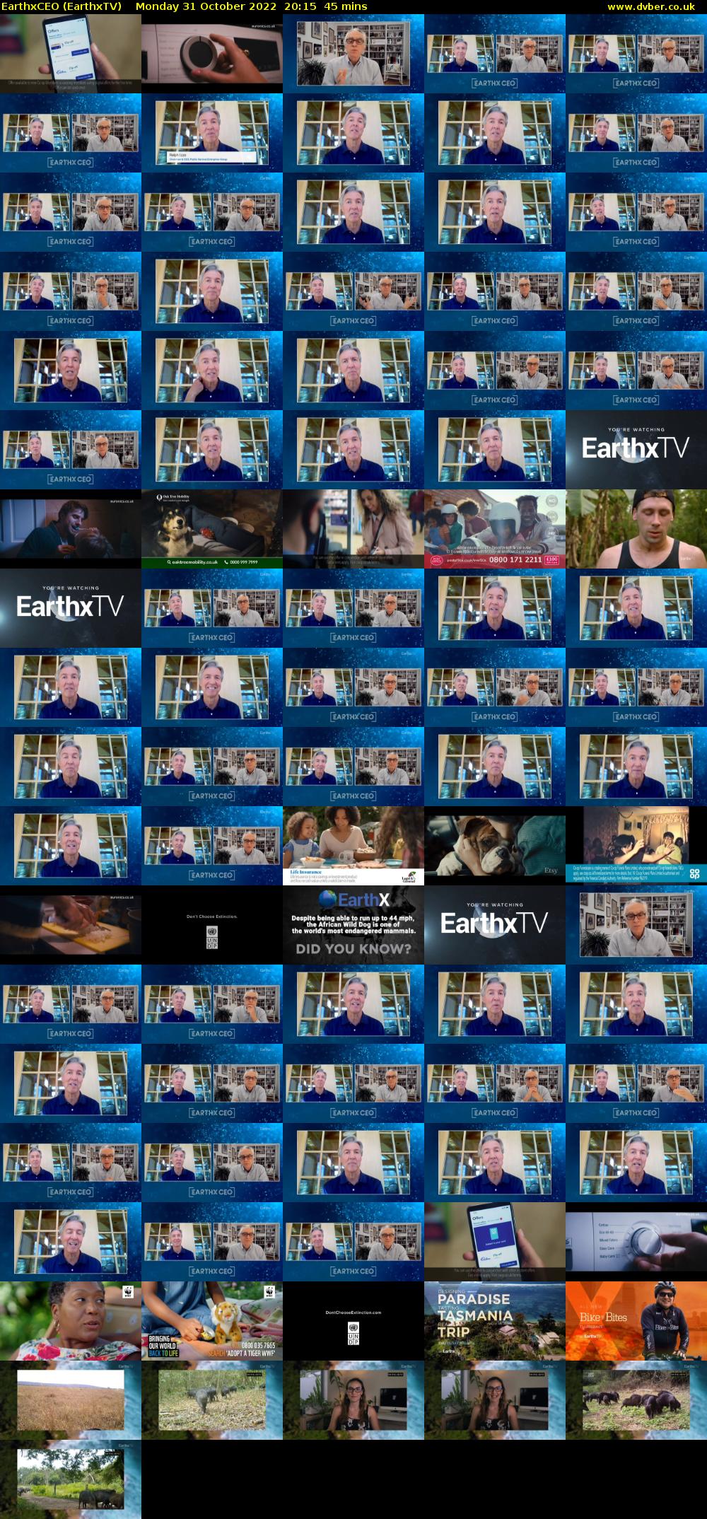 EarthxCEO (EarthxTV) Monday 31 October 2022 20:15 - 21:00