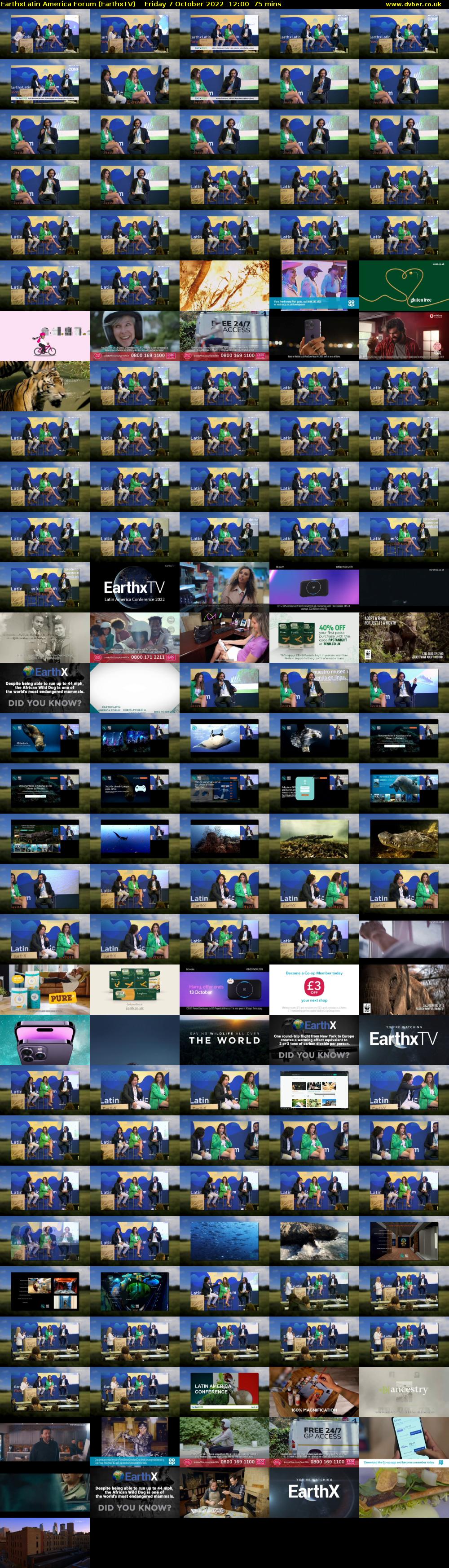 EarthxLatin America Forum (EarthxTV) Friday 7 October 2022 12:00 - 13:15