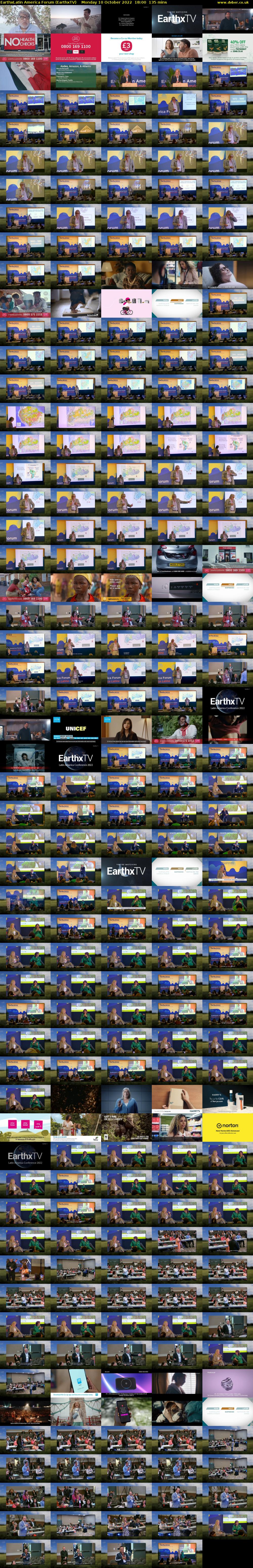 EarthxLatin America Forum (EarthxTV) Monday 10 October 2022 18:00 - 20:15
