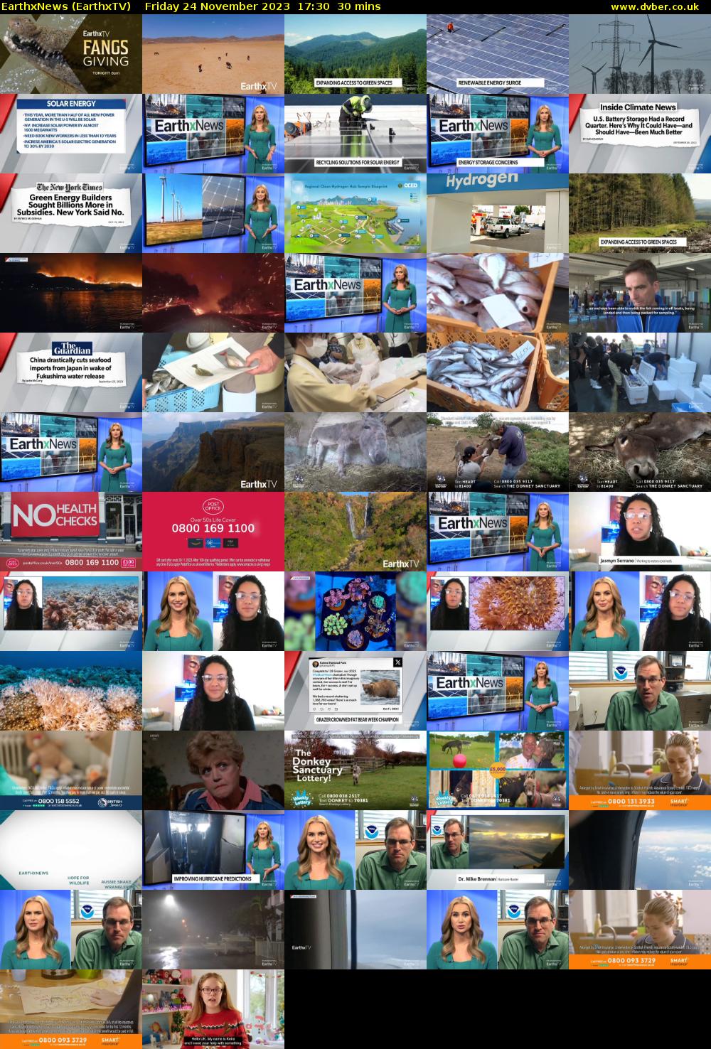 EarthxNews (EarthxTV) Friday 24 November 2023 17:30 - 18:00