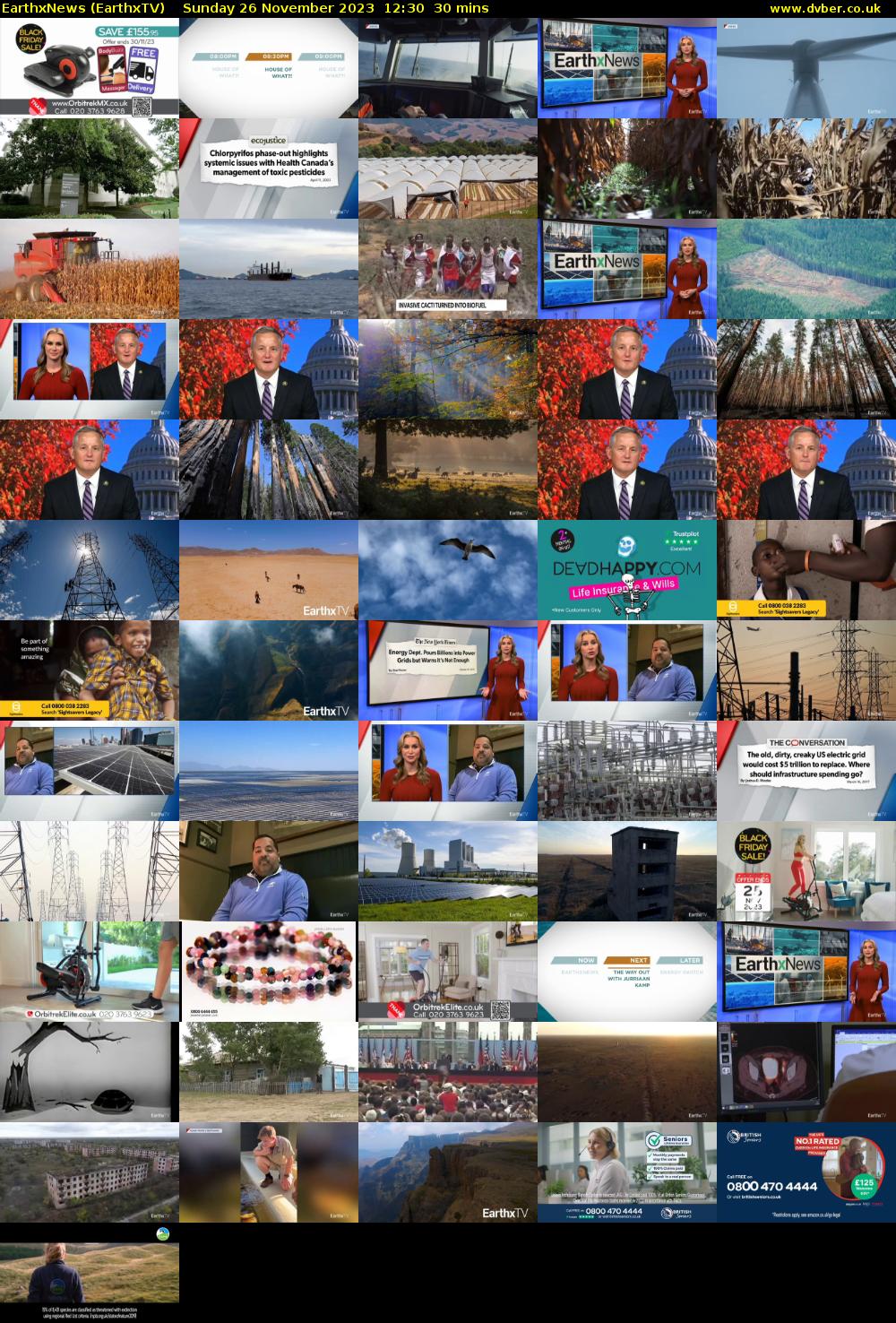 EarthxNews (EarthxTV) Sunday 26 November 2023 12:30 - 13:00