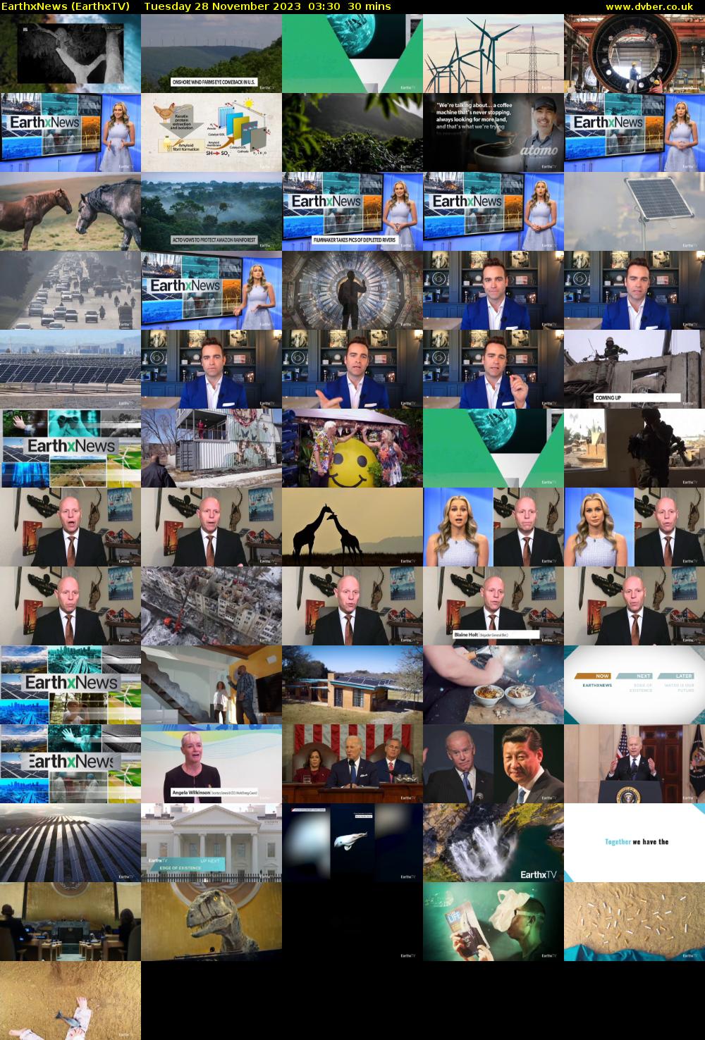 EarthxNews (EarthxTV) Tuesday 28 November 2023 03:30 - 04:00
