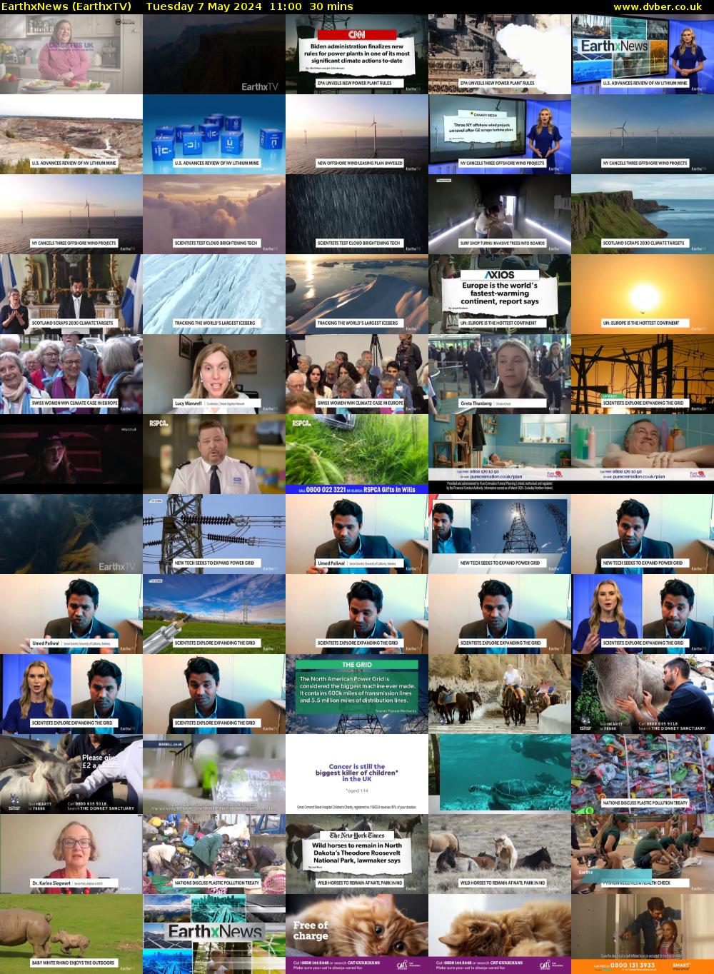 EarthxNews (EarthxTV) Tuesday 7 May 2024 11:00 - 11:30