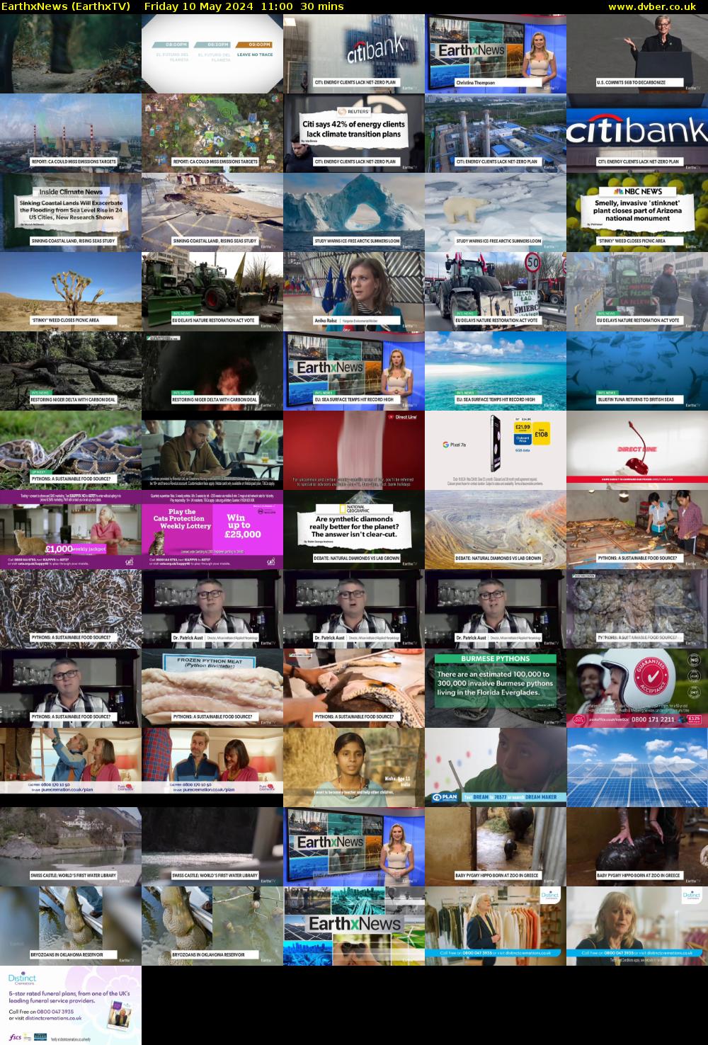 EarthxNews (EarthxTV) Friday 10 May 2024 11:00 - 11:30