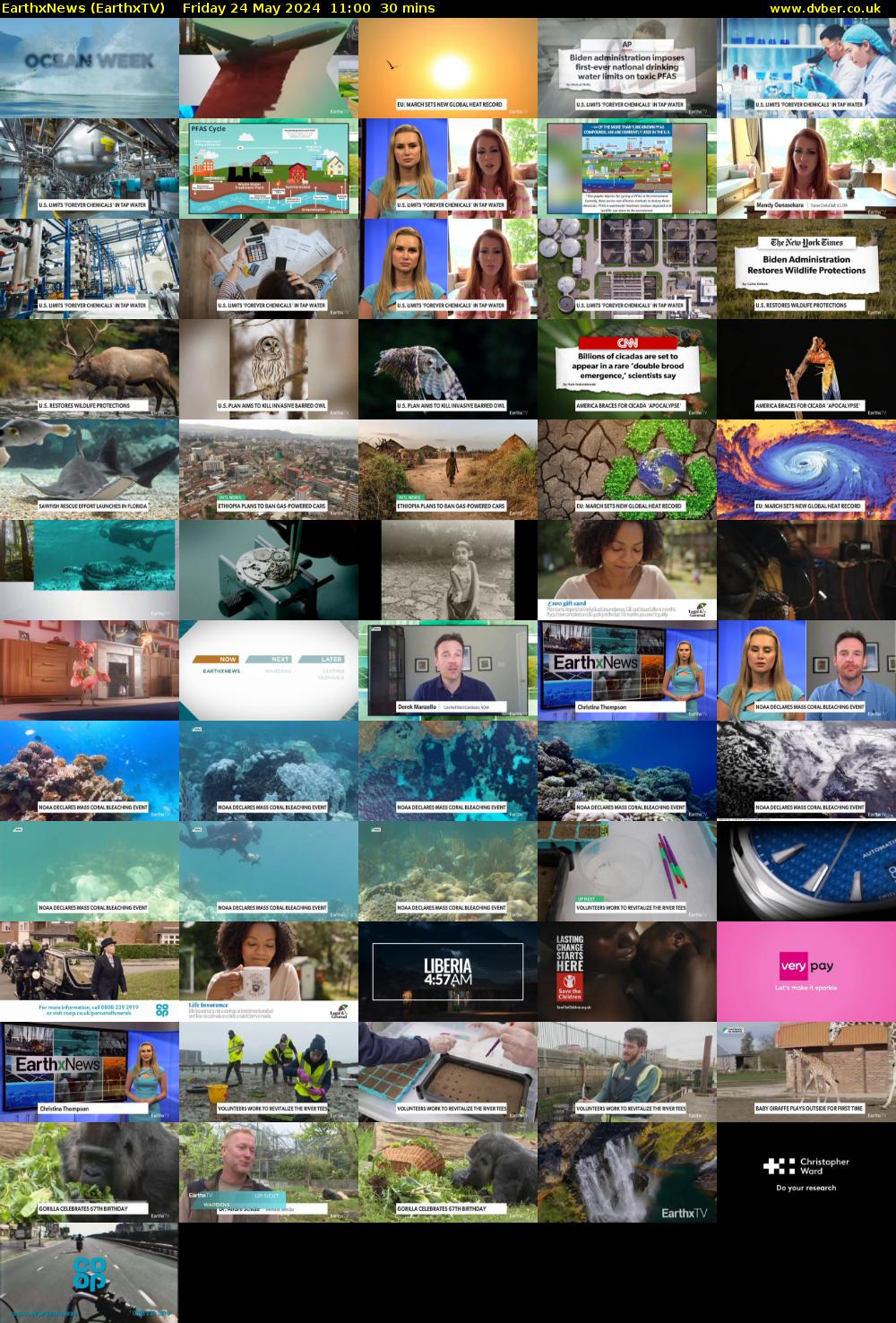 EarthxNews (EarthxTV) Friday 24 May 2024 11:00 - 11:30