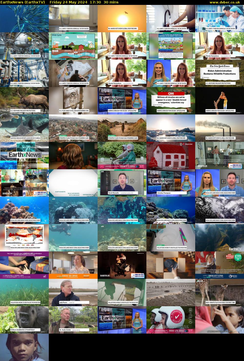 EarthxNews (EarthxTV) Friday 24 May 2024 17:30 - 18:00