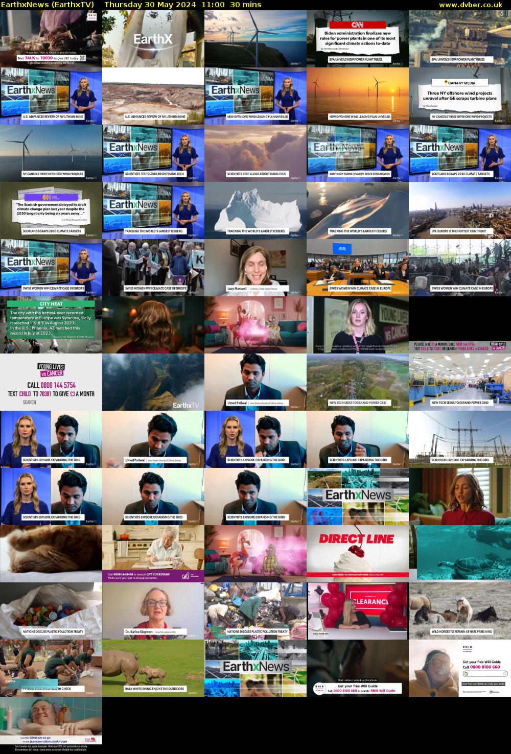 EarthxNews (EarthxTV) Thursday 30 May 2024 11:00 - 11:30