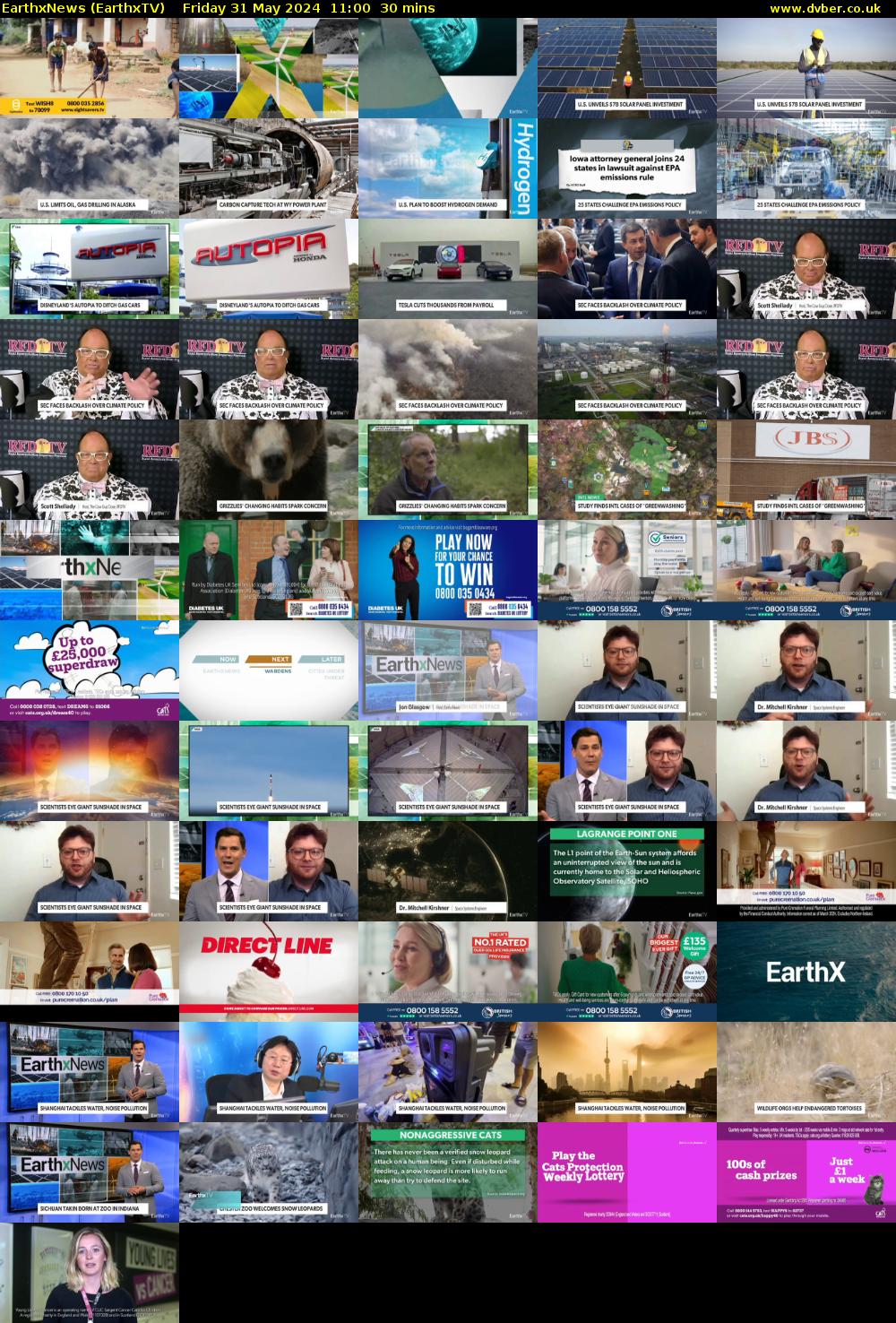 EarthxNews (EarthxTV) Friday 31 May 2024 11:00 - 11:30