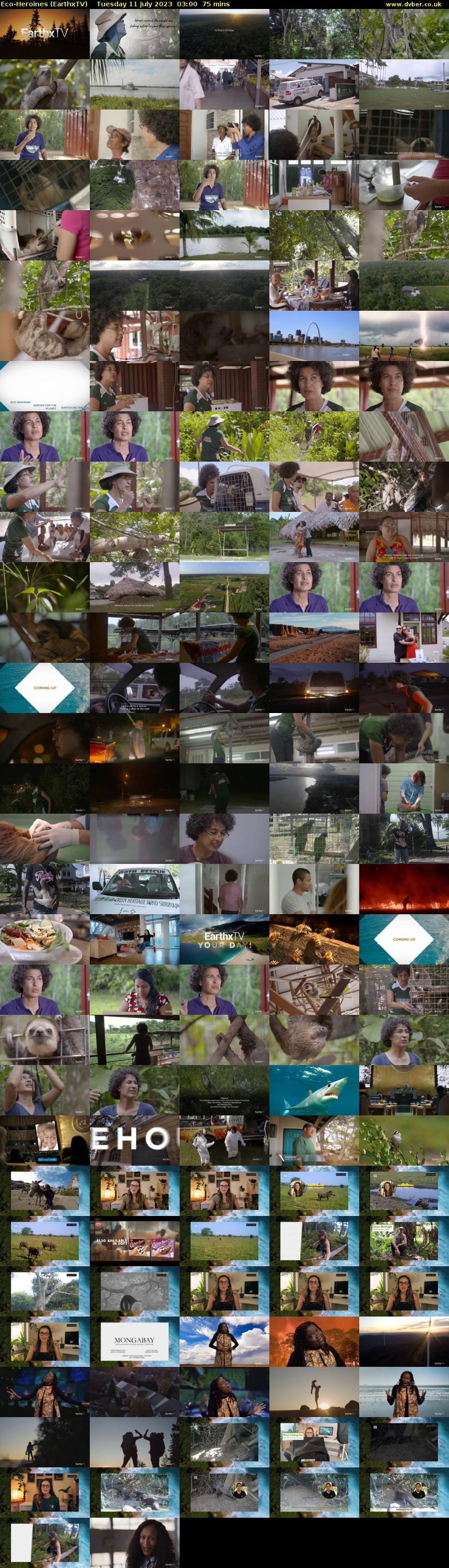 Eco-Heroines (EarthxTV) Tuesday 11 July 2023 03:00 - 04:15