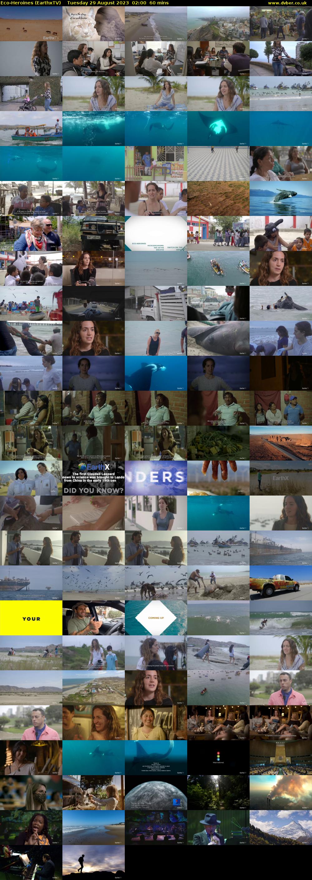 Eco-Heroines (EarthxTV) Tuesday 29 August 2023 02:00 - 03:00