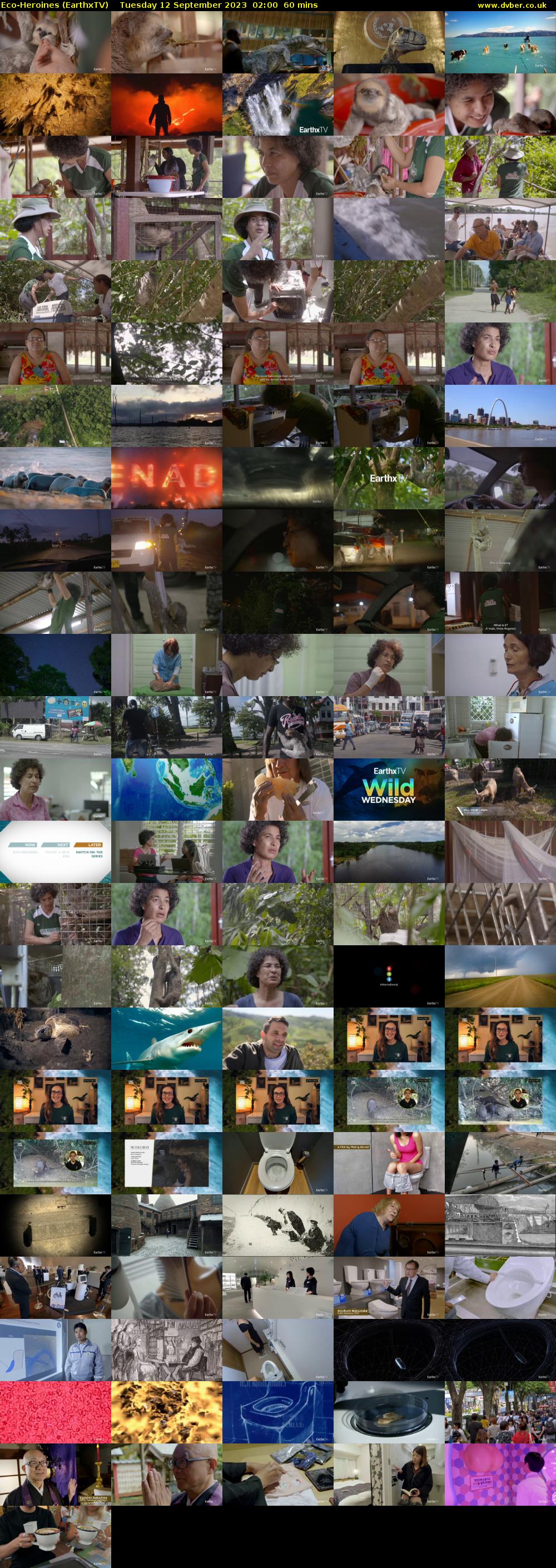 Eco-Heroines (EarthxTV) Tuesday 12 September 2023 02:00 - 03:00