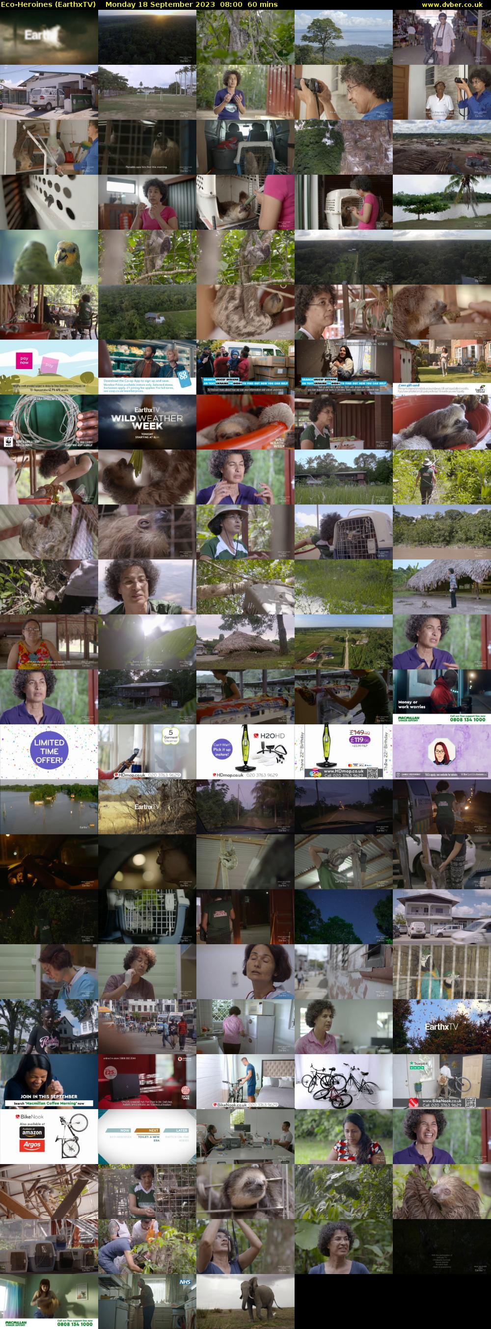 Eco-Heroines (EarthxTV) Monday 18 September 2023 08:00 - 09:00