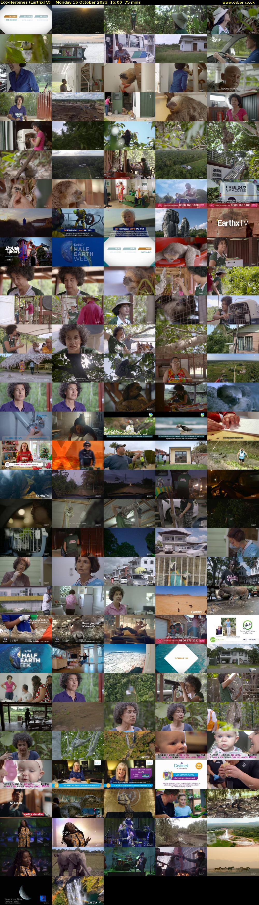 Eco-Heroines (EarthxTV) Monday 16 October 2023 15:00 - 16:15
