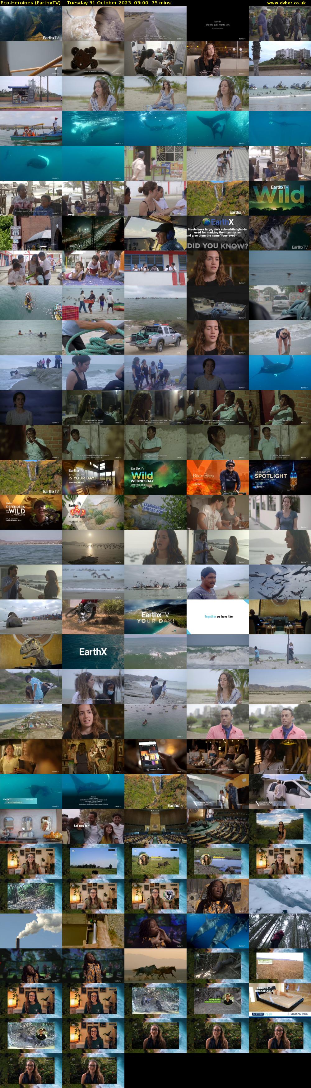 Eco-Heroines (EarthxTV) Tuesday 31 October 2023 03:00 - 04:15