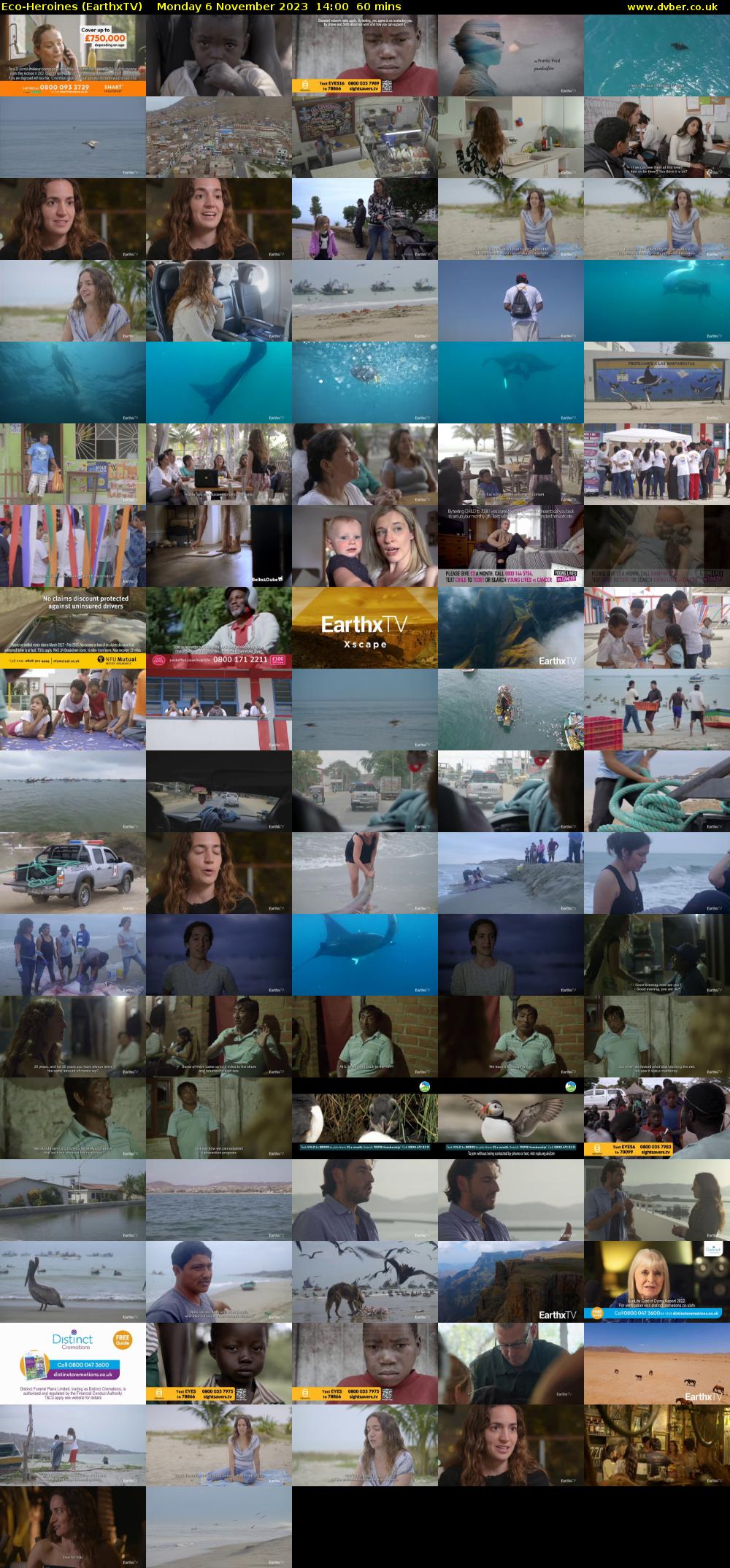 Eco-Heroines (EarthxTV) Monday 6 November 2023 14:00 - 15:00