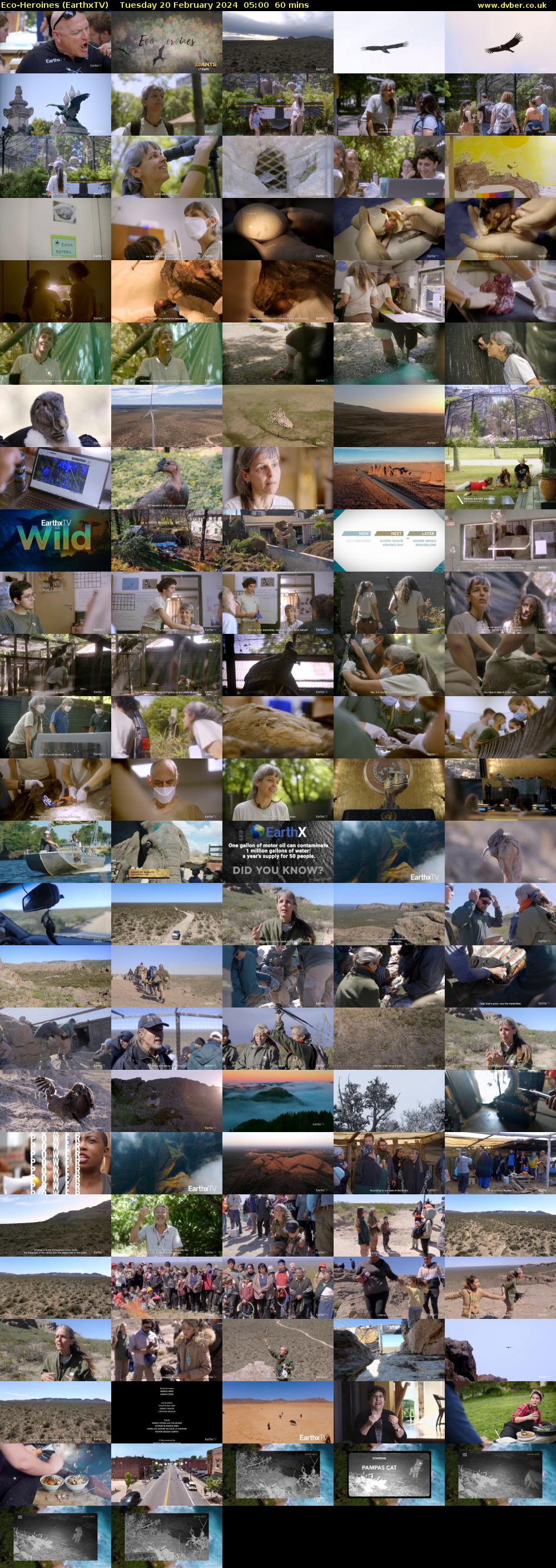 Eco-Heroines (EarthxTV) Tuesday 20 February 2024 05:00 - 06:00