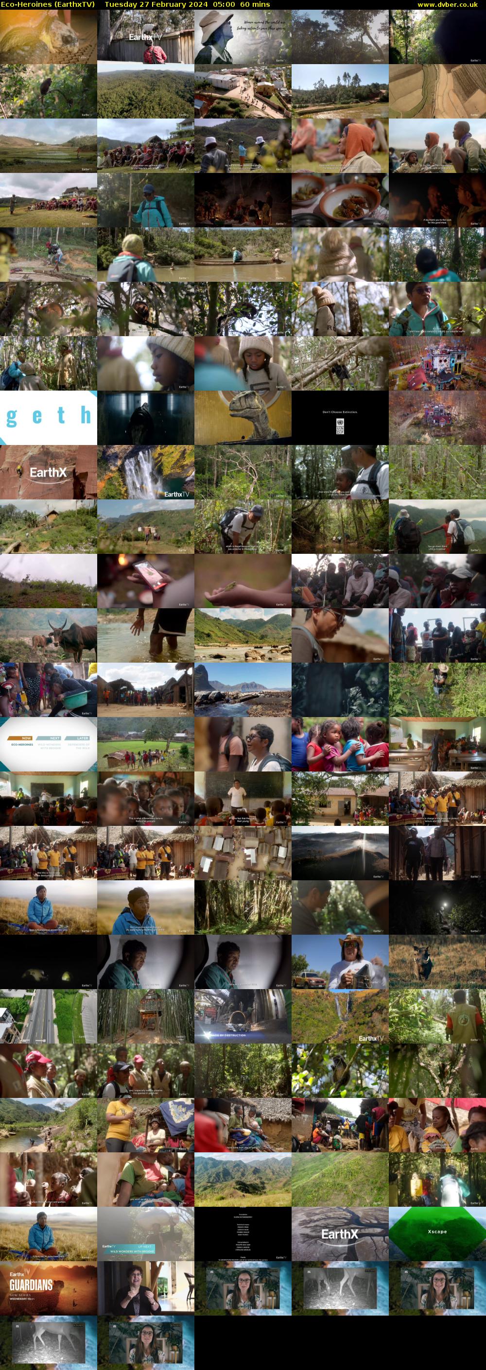 Eco-Heroines (EarthxTV) Tuesday 27 February 2024 05:00 - 06:00