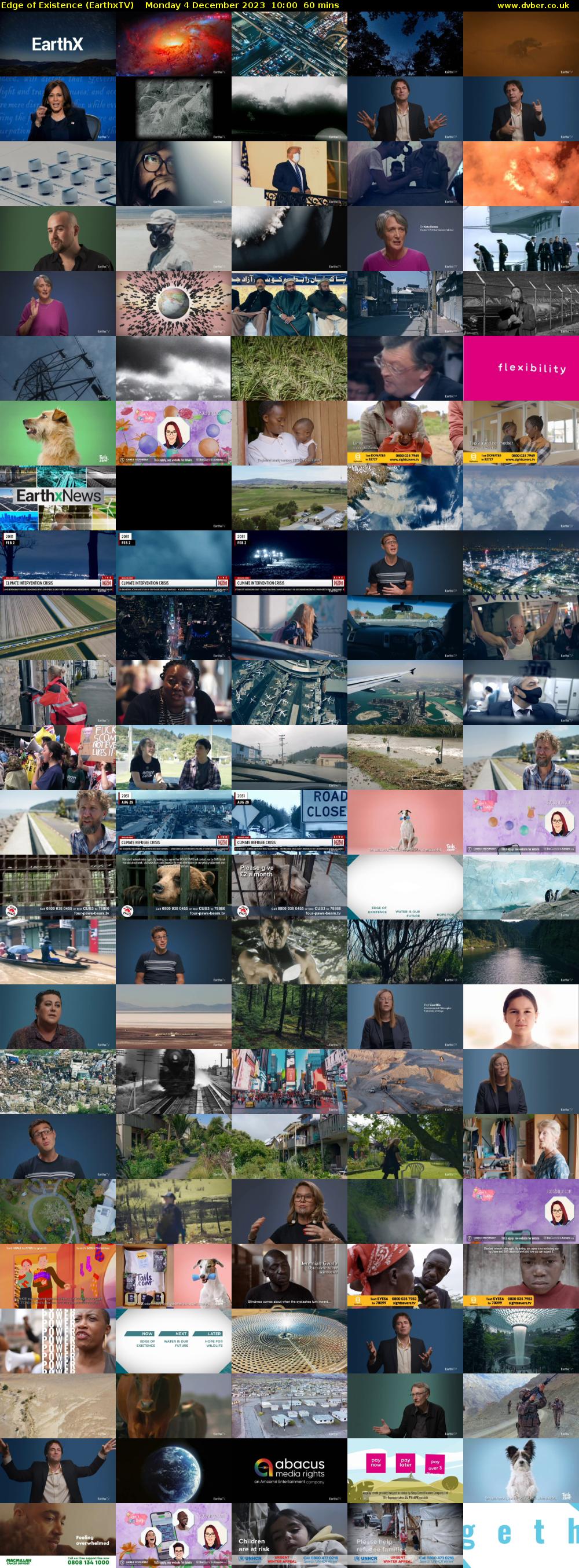 Edge of Existence (EarthxTV) Monday 4 December 2023 10:00 - 11:00