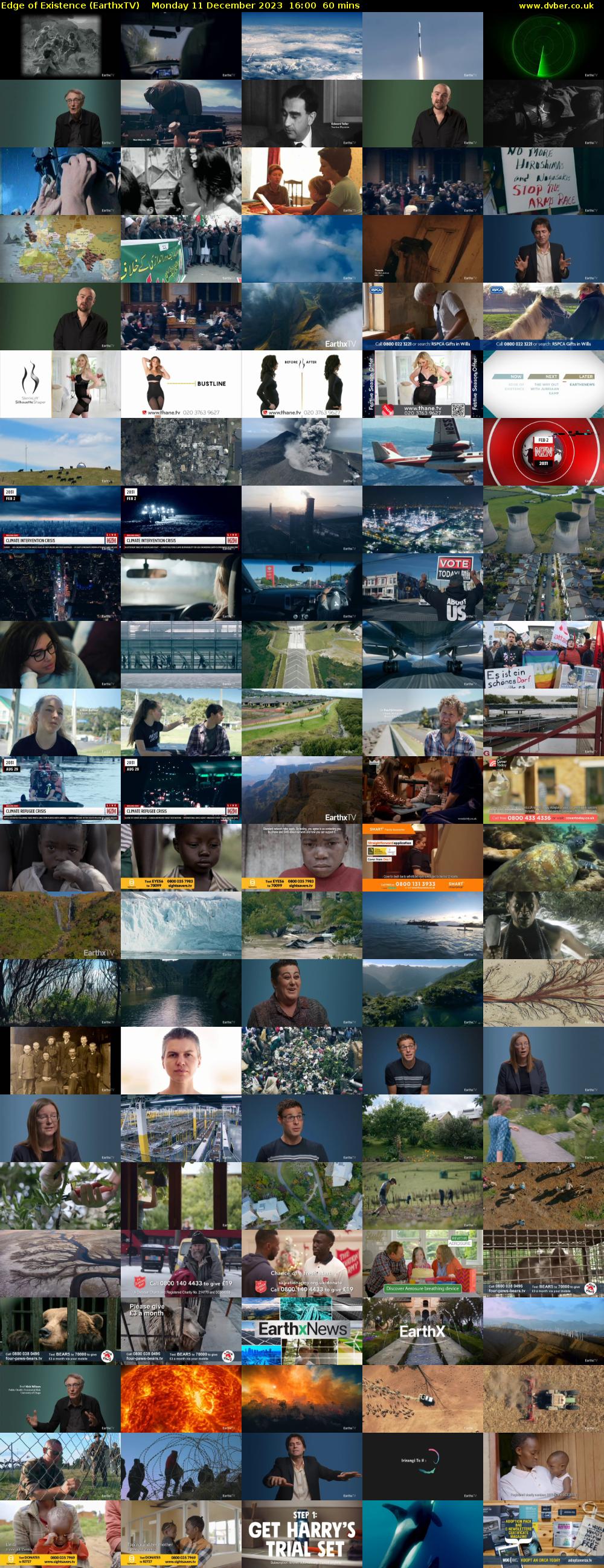 Edge of Existence (EarthxTV) Monday 11 December 2023 16:00 - 17:00