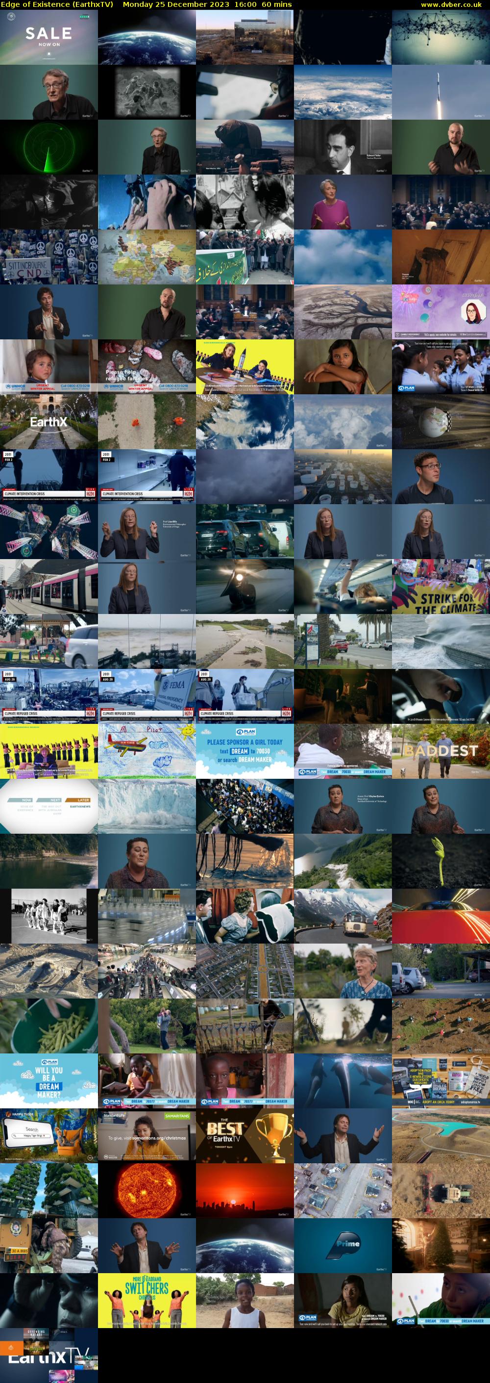 Edge of Existence (EarthxTV) Monday 25 December 2023 16:00 - 17:00