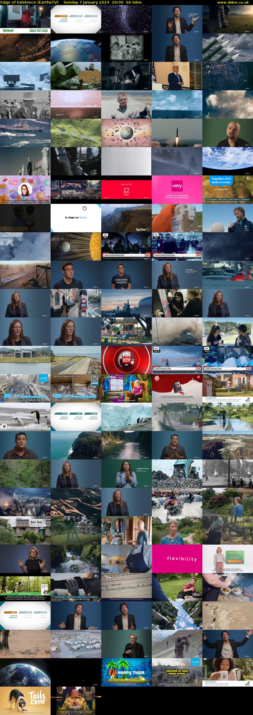 Edge of Existence (EarthxTV) Sunday 7 January 2024 20:00 - 21:00