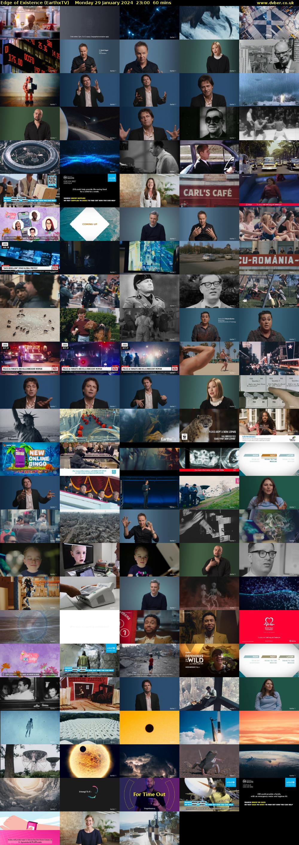 Edge of Existence (EarthxTV) Monday 29 January 2024 23:00 - 00:00