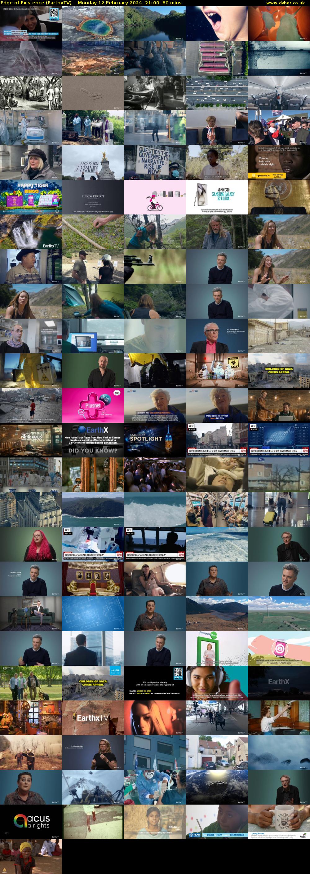 Edge of Existence (EarthxTV) Monday 12 February 2024 21:00 - 22:00