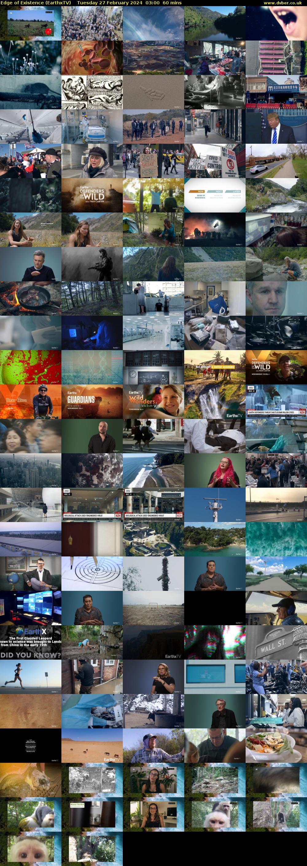 Edge of Existence (EarthxTV) Tuesday 27 February 2024 03:00 - 04:00