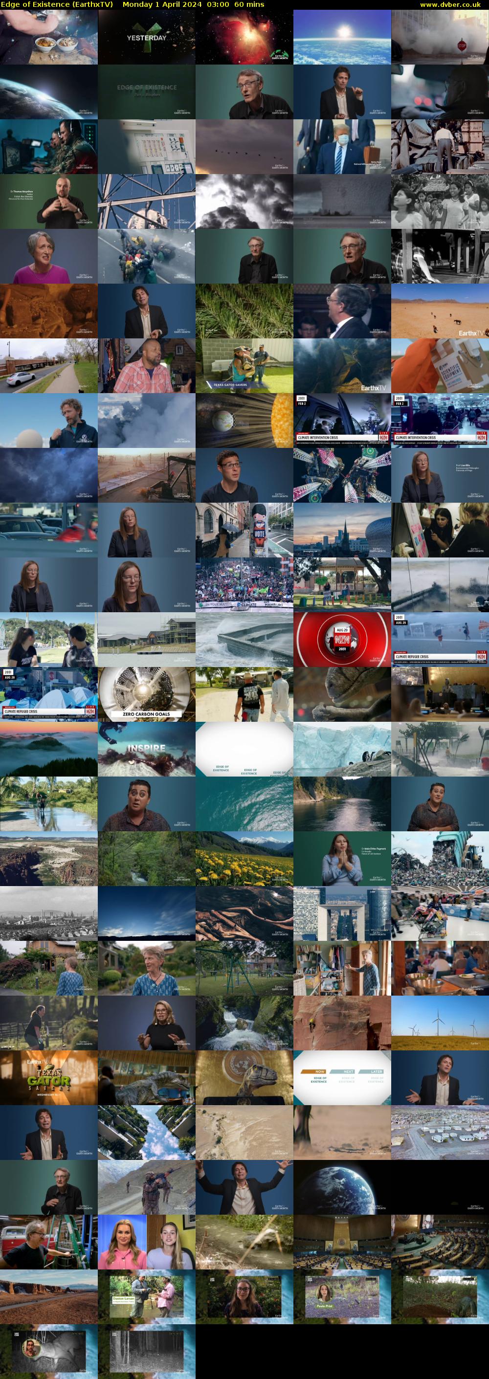 Edge of Existence (EarthxTV) Monday 1 April 2024 03:00 - 04:00