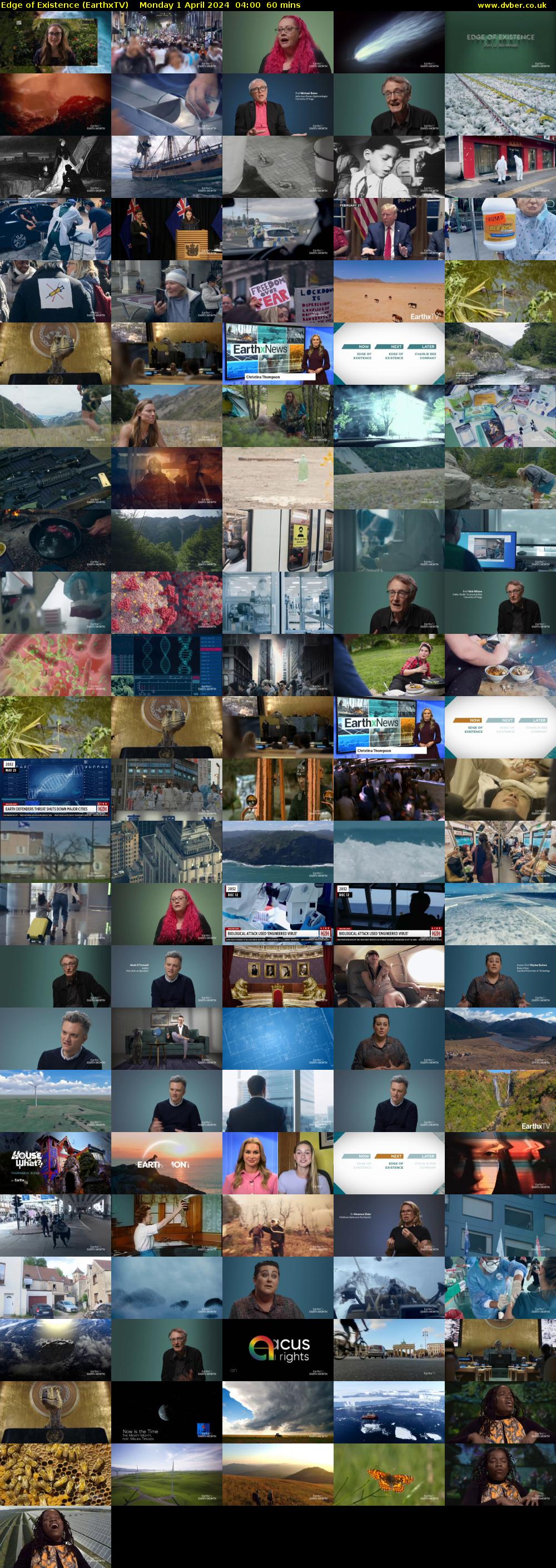 Edge of Existence (EarthxTV) Monday 1 April 2024 04:00 - 05:00