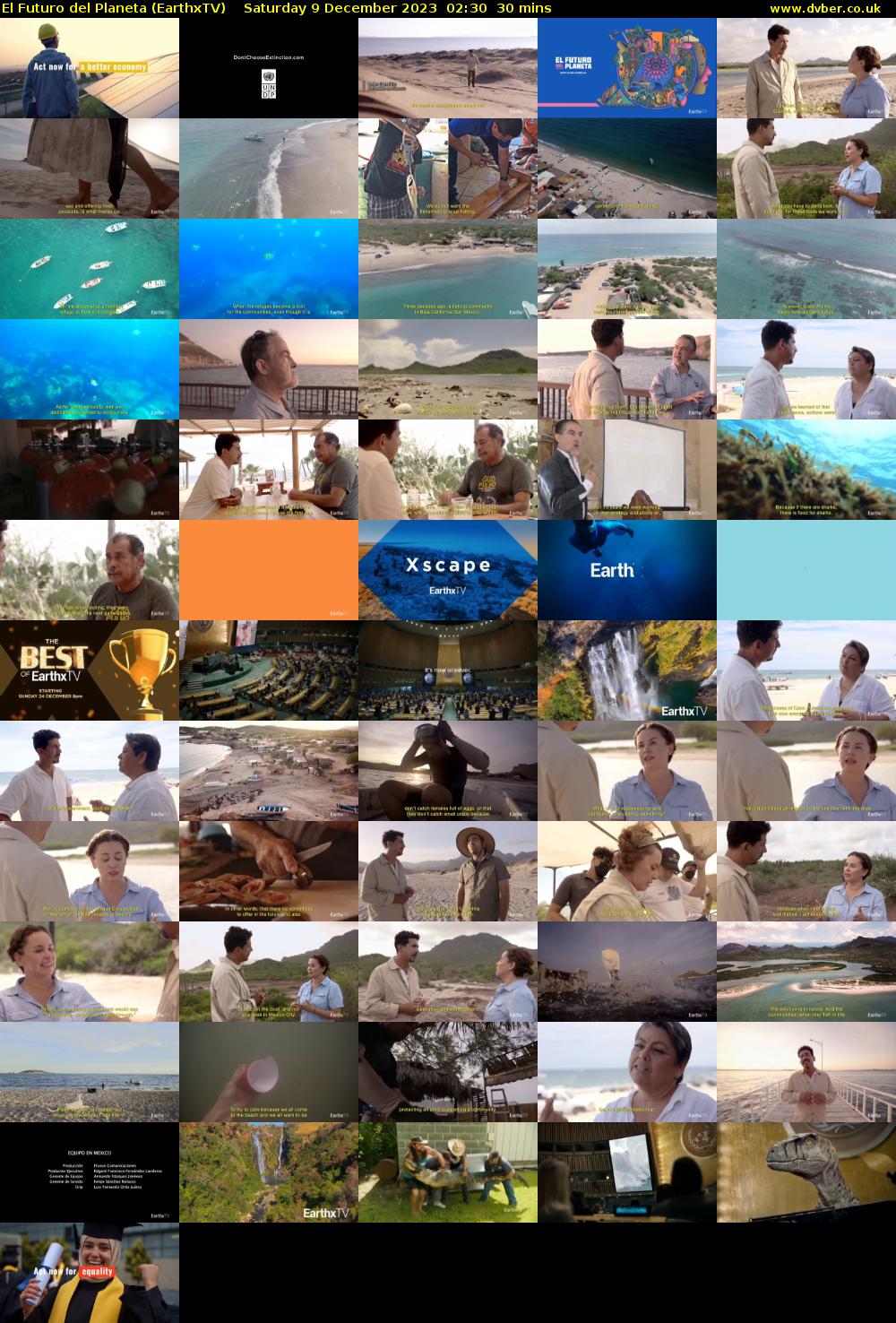 El Futuro del Planeta (EarthxTV) Saturday 9 December 2023 02:30 - 03:00