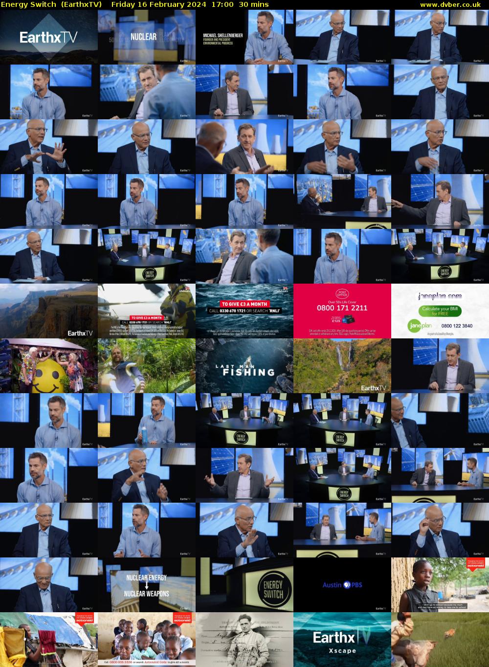 Energy Switch  (EarthxTV) Friday 16 February 2024 17:00 - 17:30