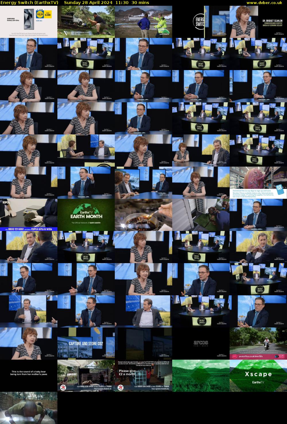 Energy Switch (EarthxTV) Sunday 28 April 2024 11:30 - 12:00