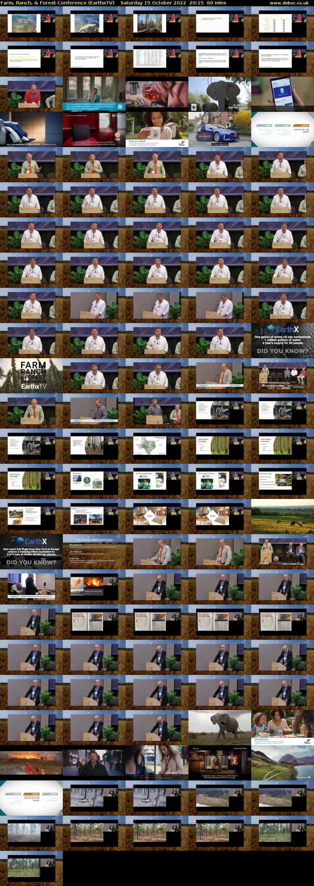 Farm, Ranch, & Forest Conference (EarthxTV) Saturday 15 October 2022 20:15 - 21:15