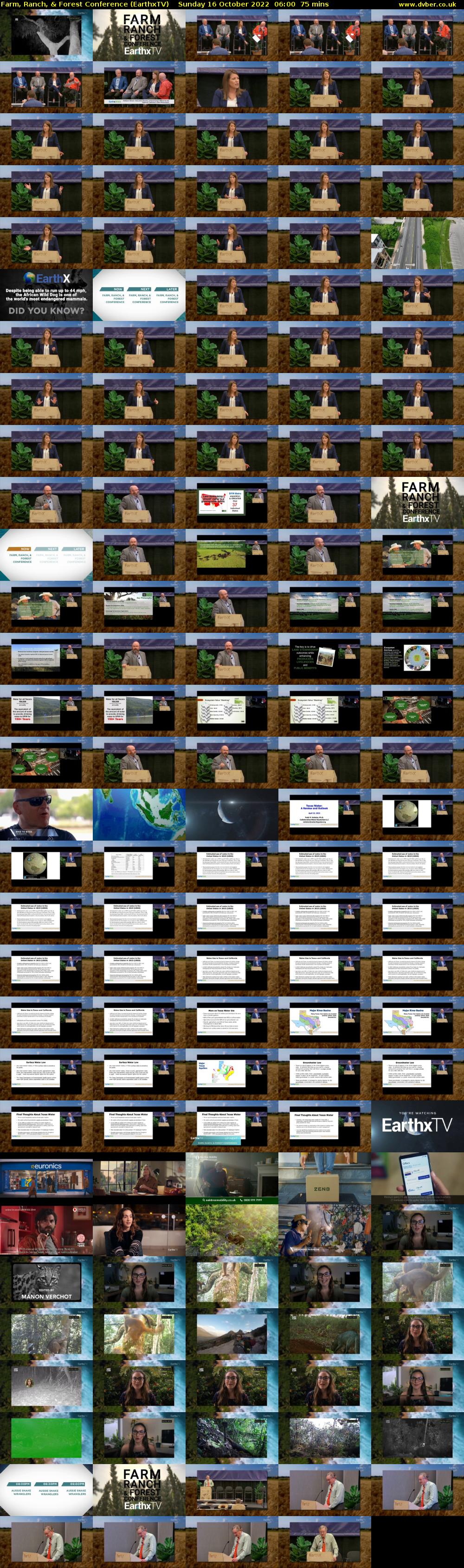 Farm, Ranch, & Forest Conference (EarthxTV) Sunday 16 October 2022 06:00 - 07:15