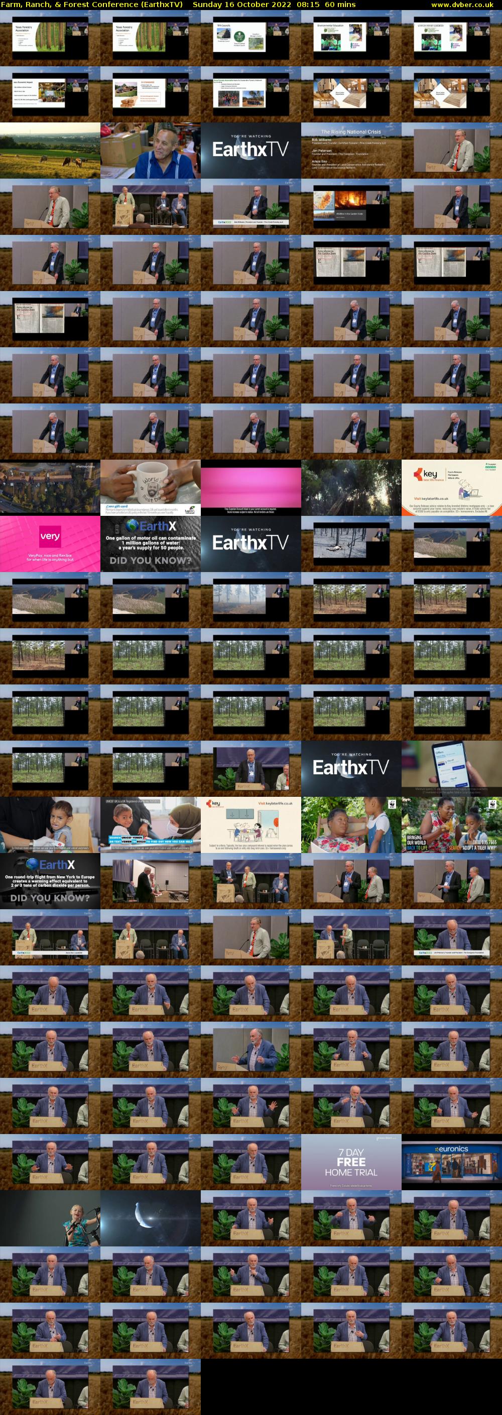 Farm, Ranch, & Forest Conference (EarthxTV) Sunday 16 October 2022 08:15 - 09:15