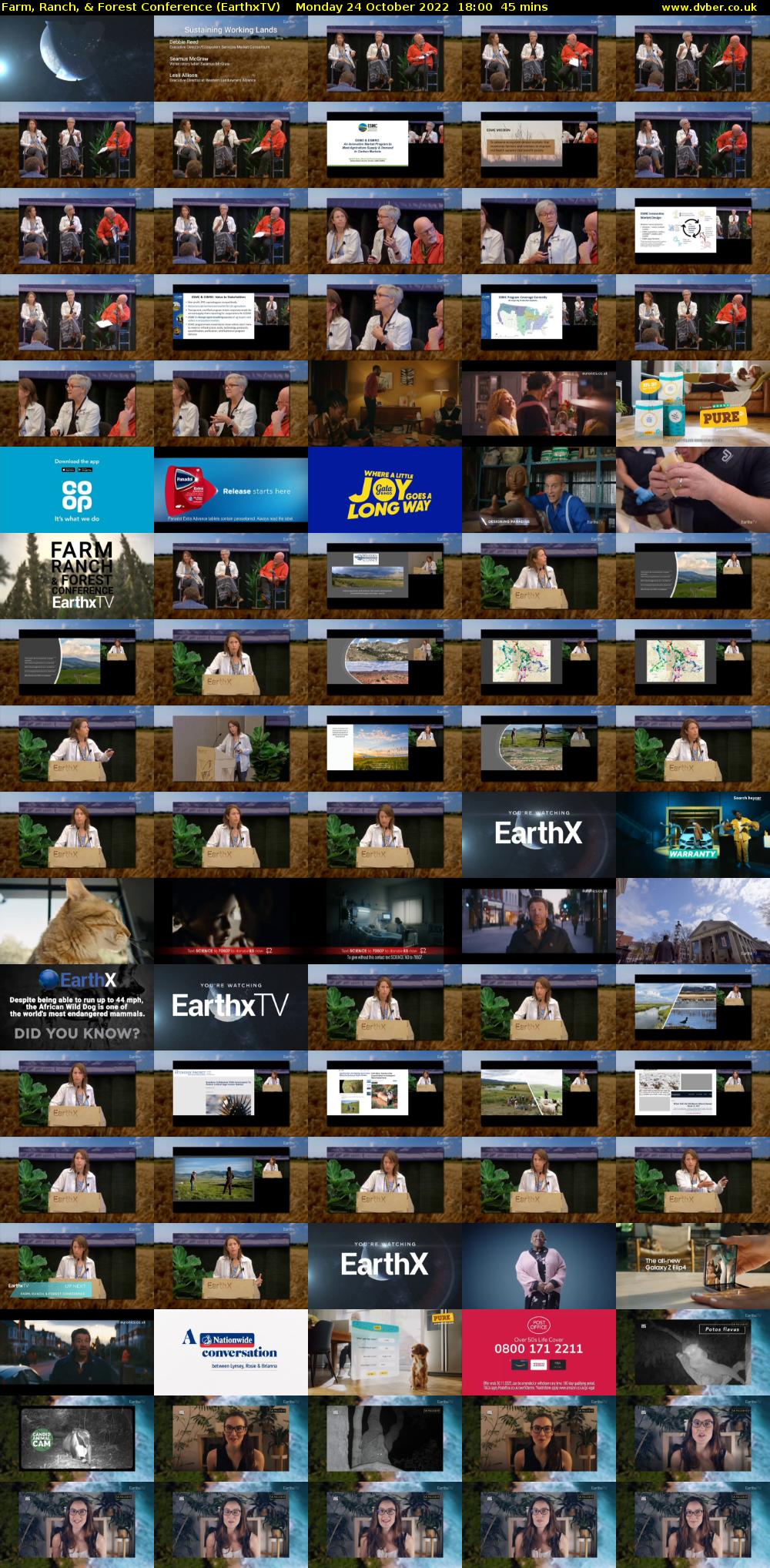 Farm, Ranch, & Forest Conference (EarthxTV) Monday 24 October 2022 18:00 - 18:45