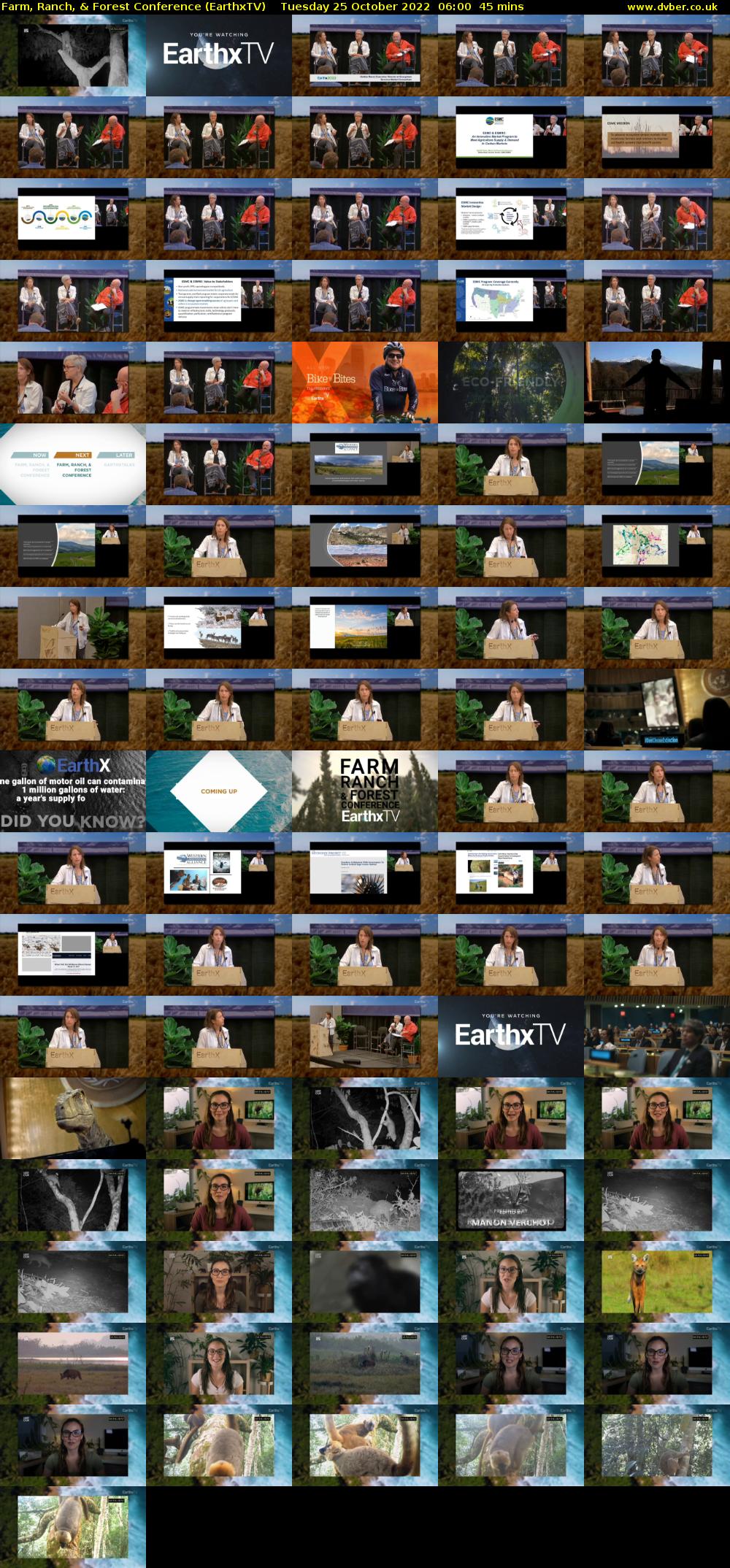 Farm, Ranch, & Forest Conference (EarthxTV) Tuesday 25 October 2022 06:00 - 06:45