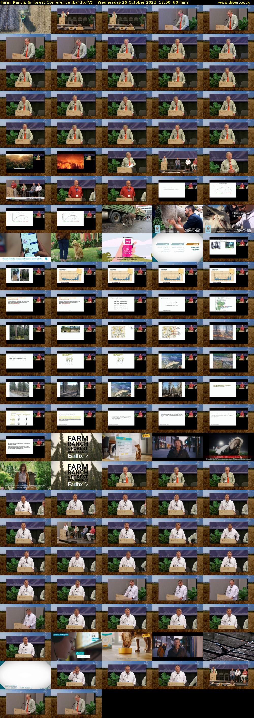 Farm, Ranch, & Forest Conference (EarthxTV) Wednesday 26 October 2022 12:00 - 13:00