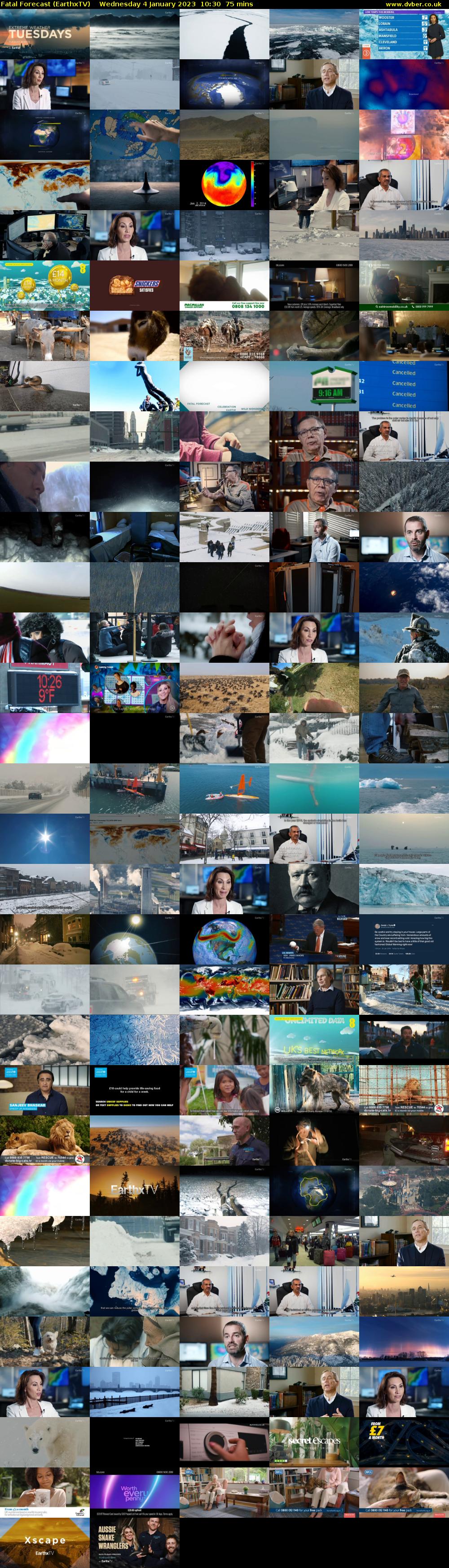 Fatal Forecast (EarthxTV) Wednesday 4 January 2023 10:30 - 11:45